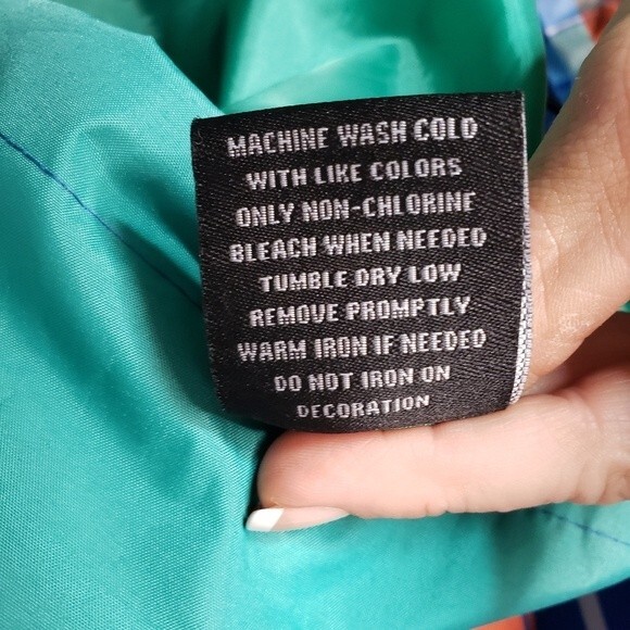 Encrypted Mens Loyalty Plaid Gingham Hoodie Marine Winf Btraker Jacket Size-L - Picture 12 of 14